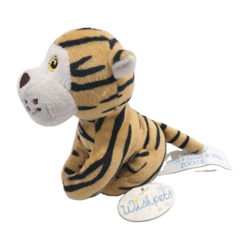 Zooite Tiger Mini Plush Wishpets 5" #52047 2006 Finger Hugger